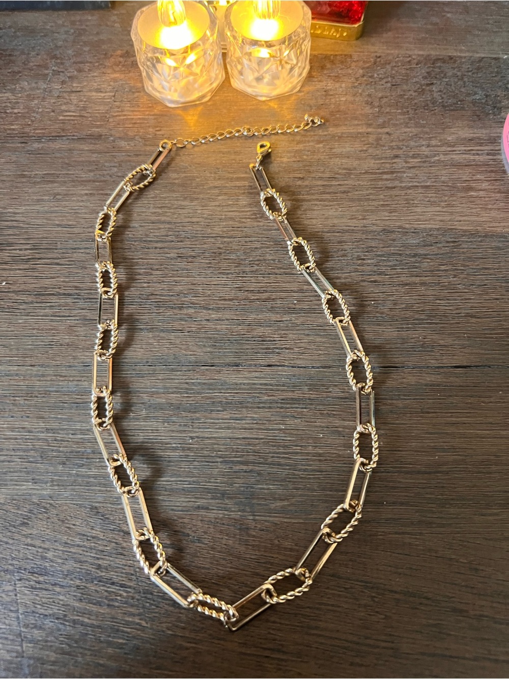 Gold Link Chain Necklace - Women’s Fashion Jewelry
